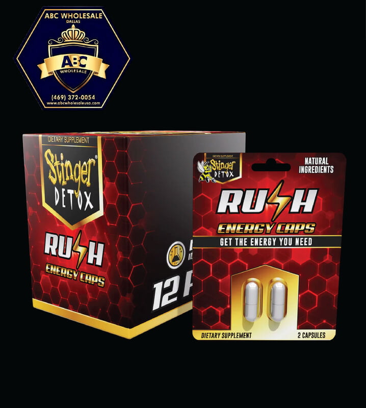 STINGER DETOX RUSH ENERGY CAPS 12PACK