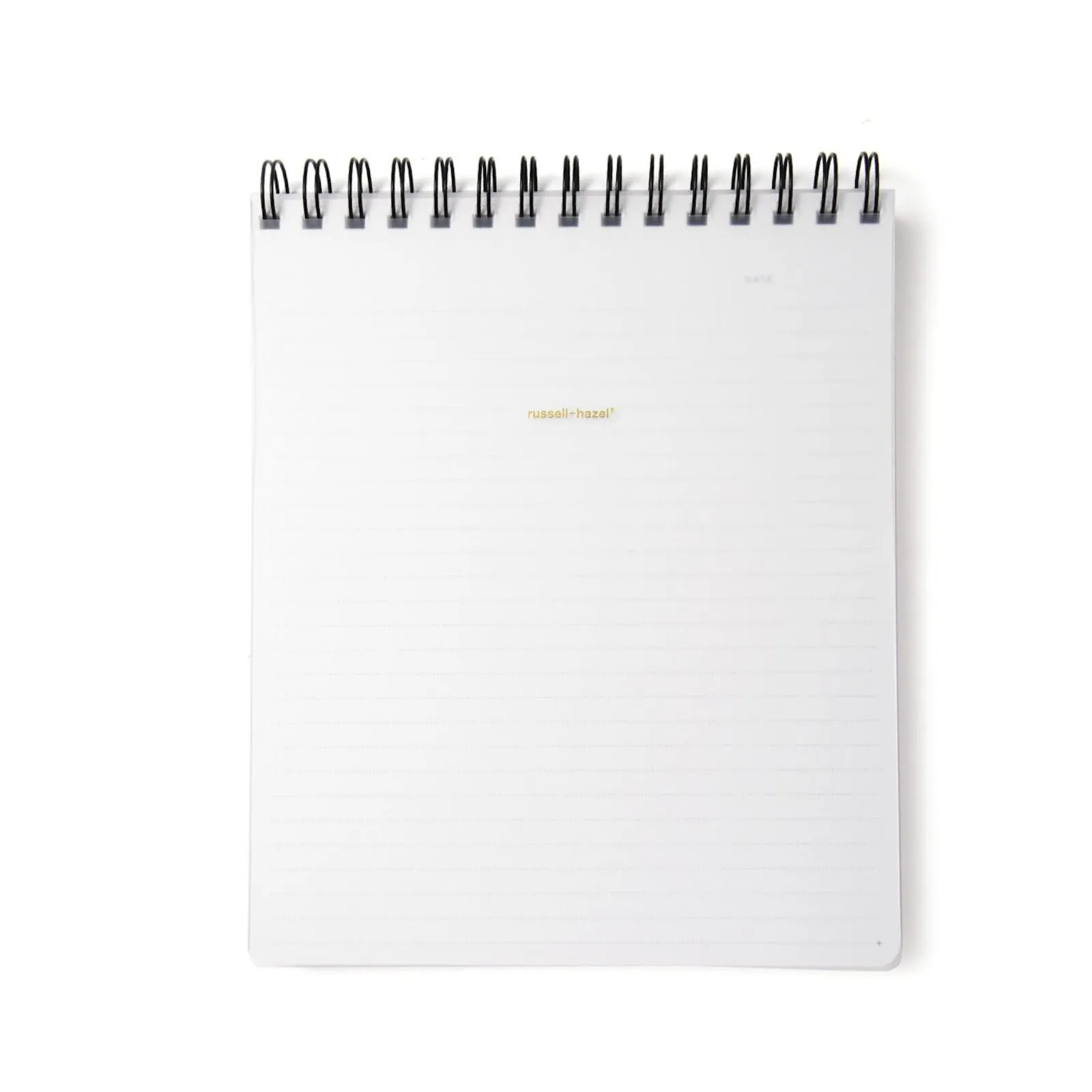 RUSSELL+HAZEL Spiral Memo Notebook, 7.5 x 9 x 0.5, 196 Lined Pages, White