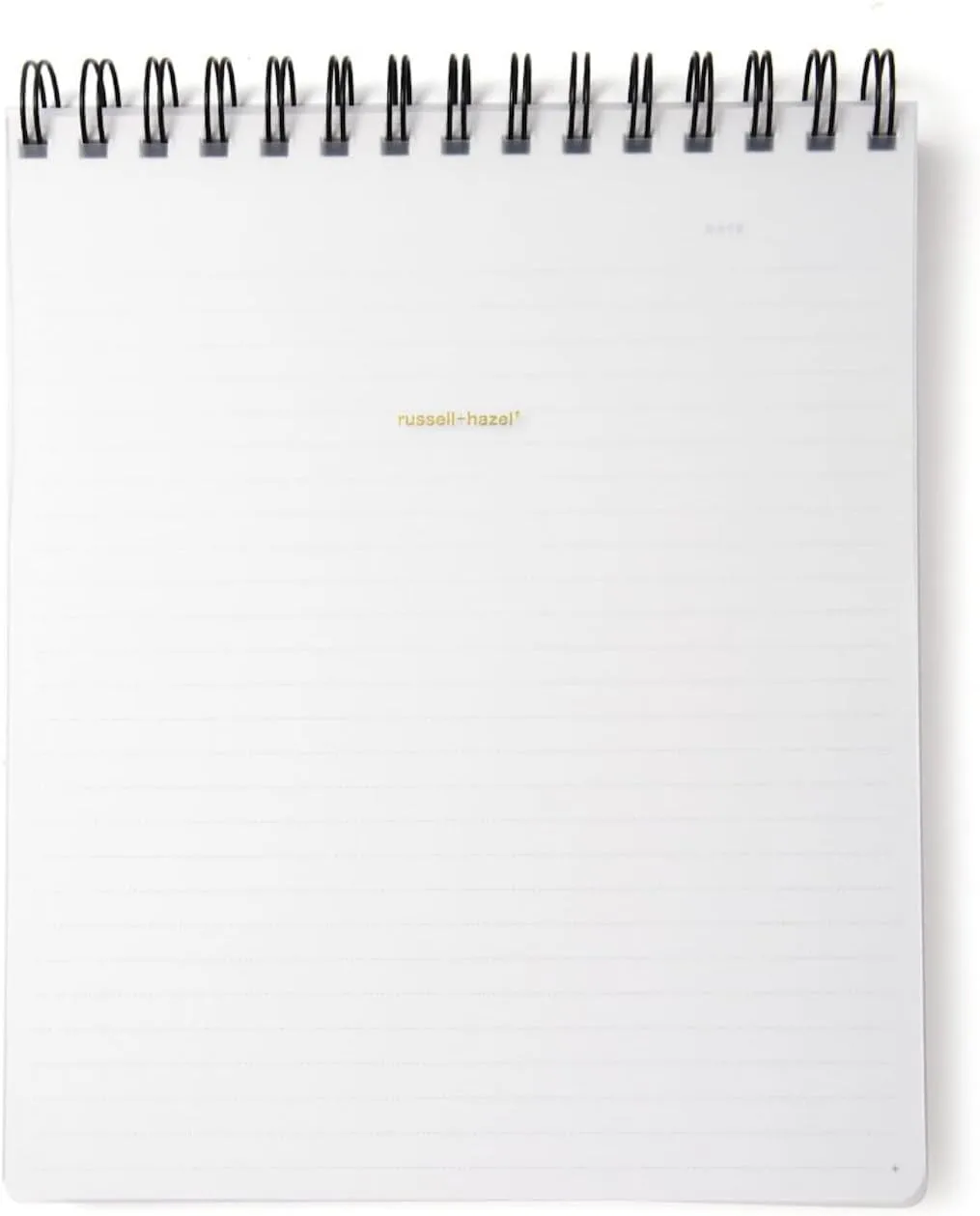 RUSSELL+HAZEL Spiral Memo Notebook, 7.5 x 9 x 0.5, 196 Lined Pages, White