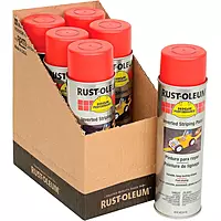Rust-Oleum - High Performance 2300 System Inverted Striping Paints 838 18-Oz Red Striping Paint: 647-2364838