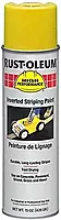 High Performance 2300 System Inverted Striping Paint, Semi-Gloss Yellow, 18 oz Aerosol Can, 6/Carton