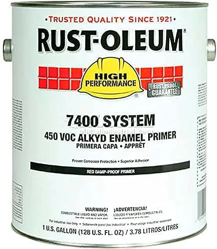 ROCPrime 769 Damp Proof Alkyd Primer, Flat Red, 1 gal Bucket/Pail, 2/Carton