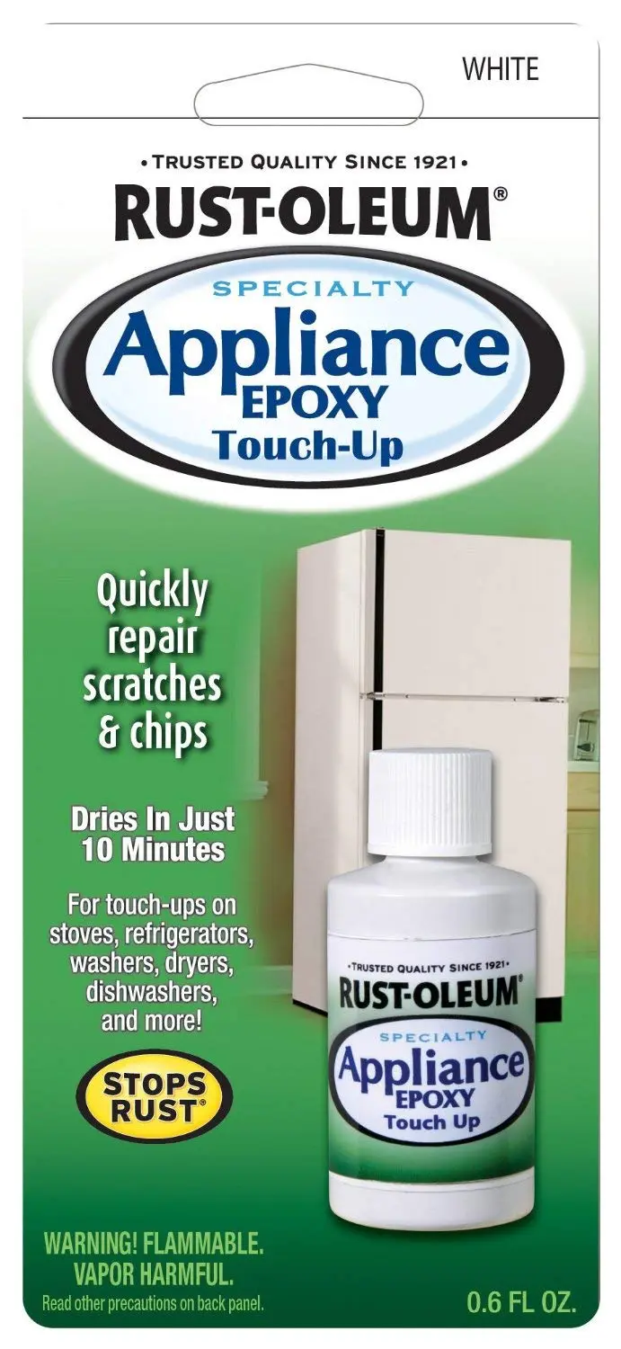 Rust-Oleum Appliance Touch-Up Paint, Gloss White, 0.6 oz Bottle (203000)