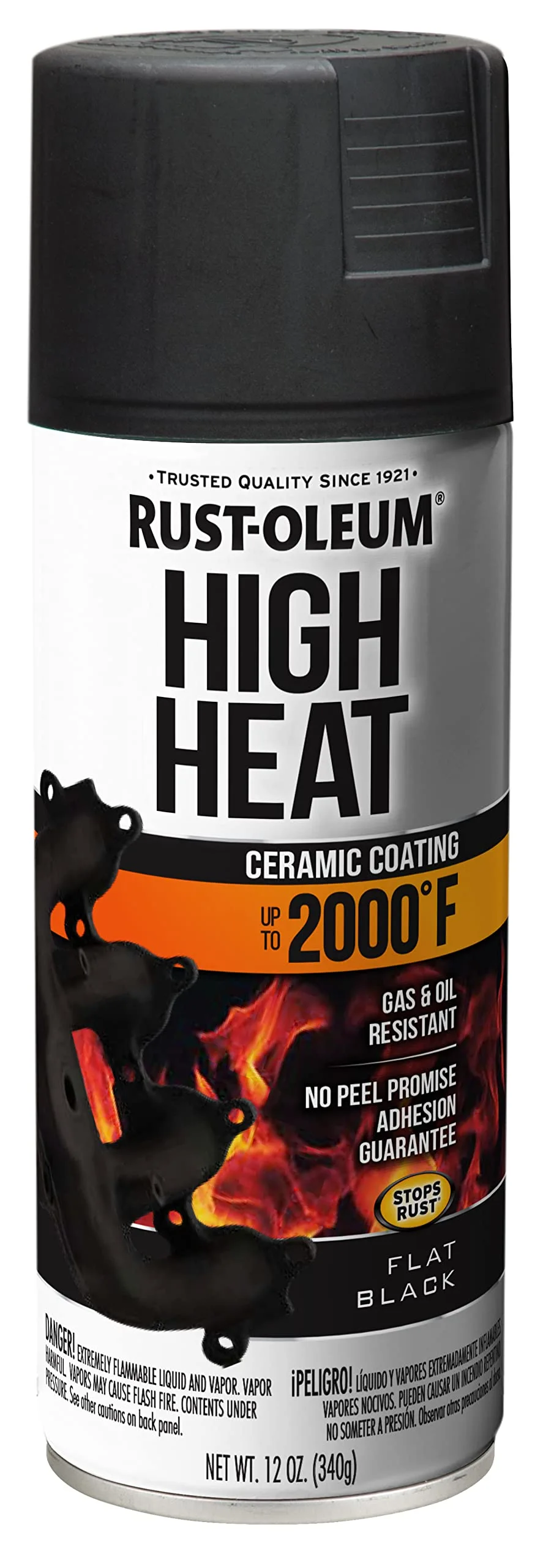 Rust-Oleum Automotive High Heat Enamel Spray Paint, 12 oz