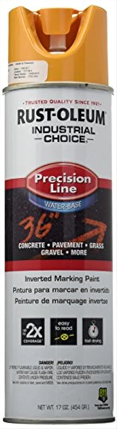 RUST-OLEUM 203033 M1800 Caution Yellow Gloss 17 OZ. Spray, 1.06 Pound (Pack of 1)