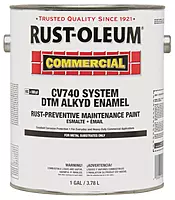 Rust-Oleum CV740 Alkyd Enamel Paint, Gloss White, 1 Gallon (255614)