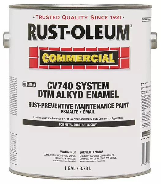 Rust-Oleum CV740 Alkyd Enamel Paint, Gloss White, 1 Gallon (255614)