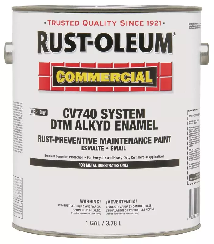 Rust-Oleum CV740 Alkyd Enamel Paint, Gloss White, 1 Gallon (255614)