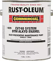 Rust-Oleum CV740 Alkyd Enamel Paint, Gloss White, 1 Gallon (255614)