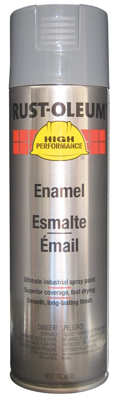 Rust-Oleum V2100 Enamel Spray Paint, Dark Machine Gray, 15 oz (Set of 6)