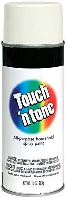 Rust-Oleum Touch'n Tone Spray Paint, Gloss White, 10 oz, 6-Pack