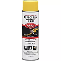 Industrial Choice S1600 System Inverted Striping Paint, Flat Yellow, 18 oz Aerosol Can, 6/Carton