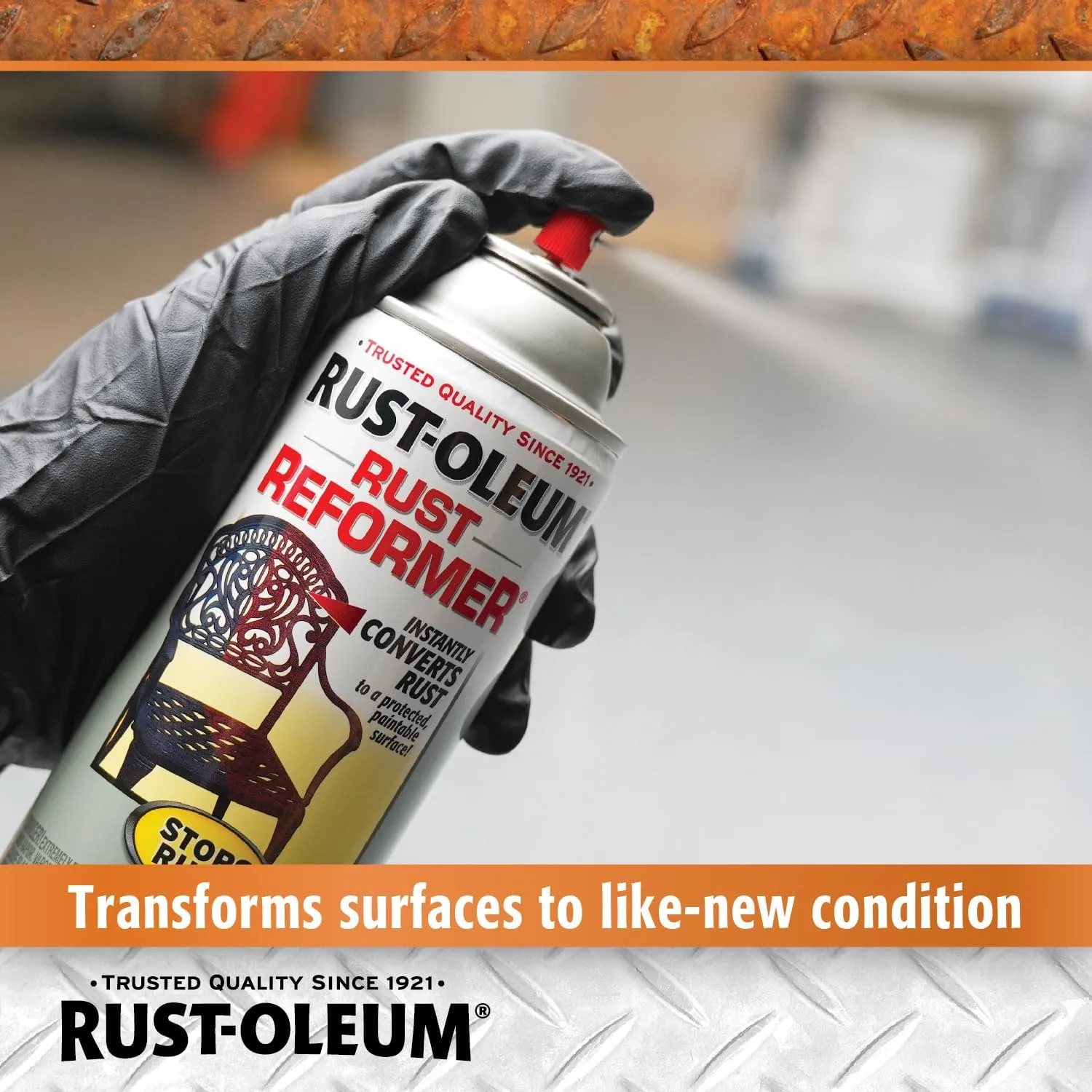 Rust-Oleum Stops Rust Reformer Spray, Black, 10.25 oz