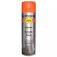 Rust-Oleum Hard Hat V2100 Enamel Spray Paint, Equipment Orange, 15 oz, Case of 6