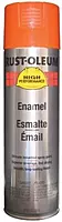 Rust-Oleum Hard Hat V2100 Enamel Spray Paint, Equipment Orange, 15 oz, Case of 6