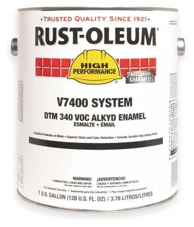 V7400 Alkyd Enamel, Safety Blue, 1 gal.