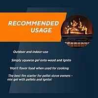 One Match Gel Fire Starter, 8 fl. oz., Brown