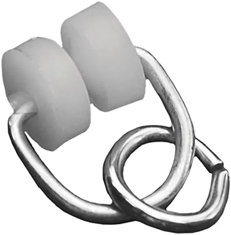 RV Designer A101, Nylon Two Wheel Carrier, Fits I Beam Track, 14 Per Pack, Window Covering Hardware , White