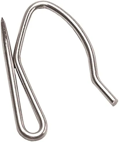 RV Designer A113 Stainless Steel Drape Hook, 14 Per Pack, Window Covering Hardware