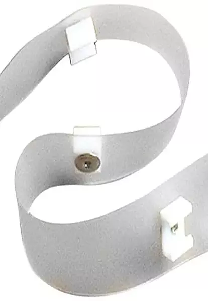 RV Designer A115, Clear Glide Tape #9, 1/2 inch Glides, 72 inches, Window Covering Hardware