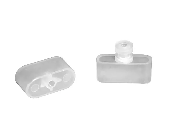 RV Designer A300, Window Covering Hardware, Mini Blind Rail Ends, Use with A301 or A302, 2 Per Pack, Regular