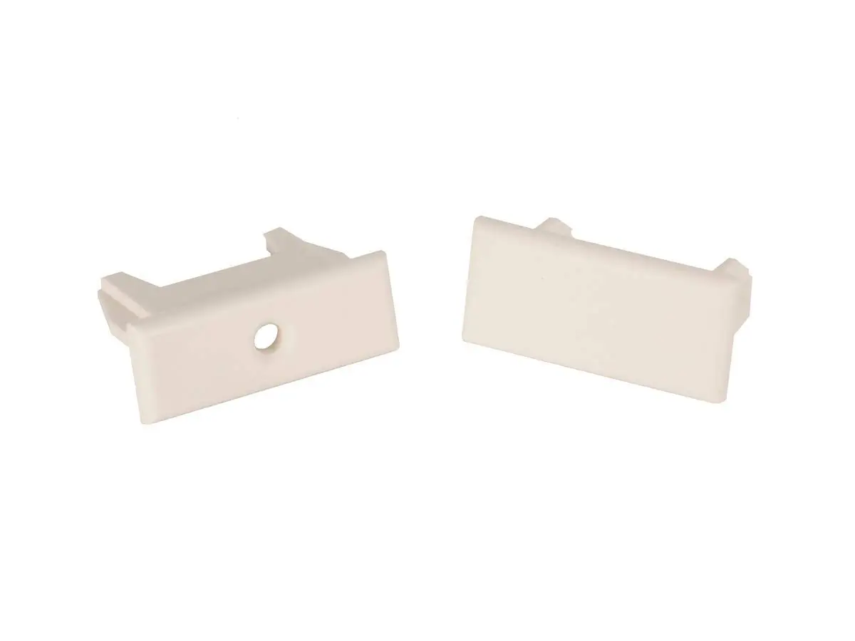 RV Designer A320, Window Covering Hardware, Pleated Shade Rail Ends, 2 Per Pack, Oyster