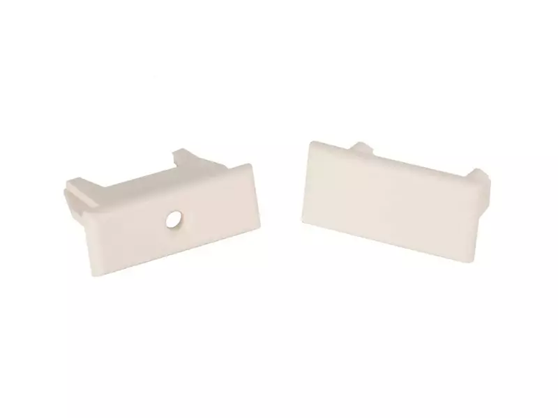 RV Designer A320, Window Covering Hardware, Pleated Shade Rail Ends, 2 Per Pack, Oyster