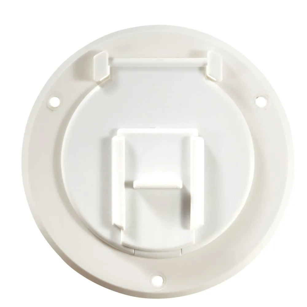 RV DESIGNER Basic Round Electrical Cable Hatch 4.3 inch