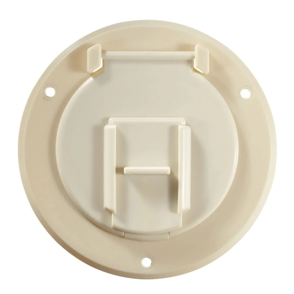 RV DESIGNER Basic Round Electrical Cable Hatch 4.3 inch