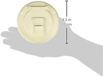 RV DESIGNER Basic Round Electrical Cable Hatch 4.3 inch