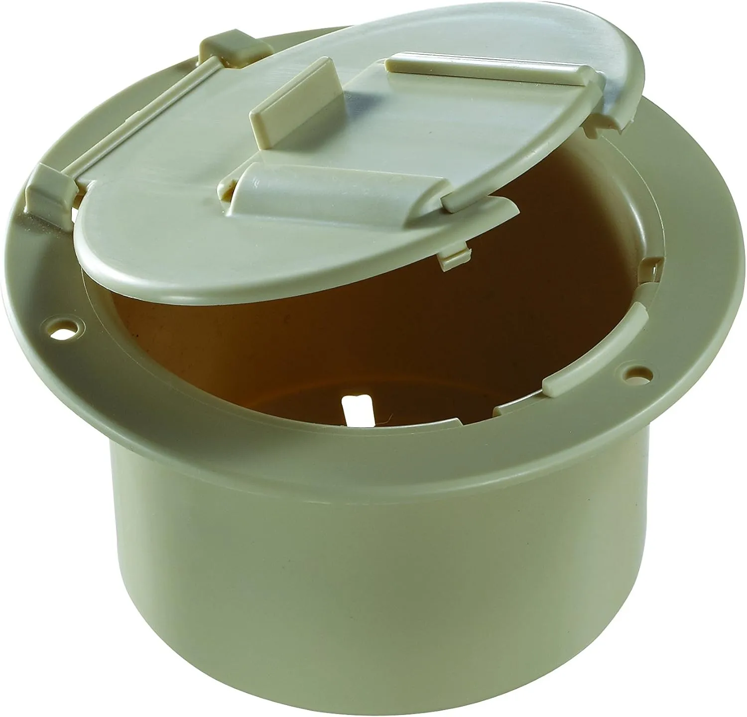 RV DESIGNER Low Profile Round Electrical Cable Hatch, 4.6 inch Diameter