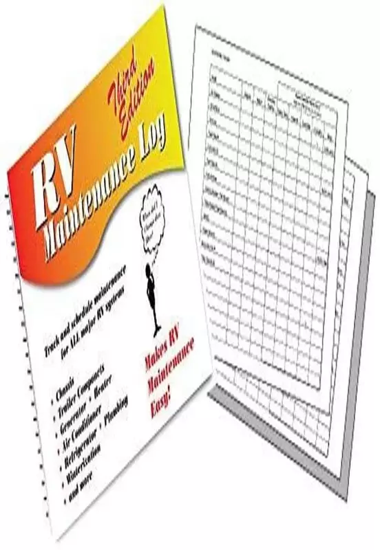 RV Designer B345, RV Maintenance Log Book, Recreational Vehicle Records