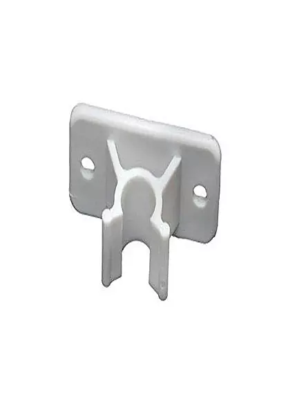 RV Designer E242, Plastic Door Holder, Clip Only, White, 2 Per Pack, Entry Door Hardware