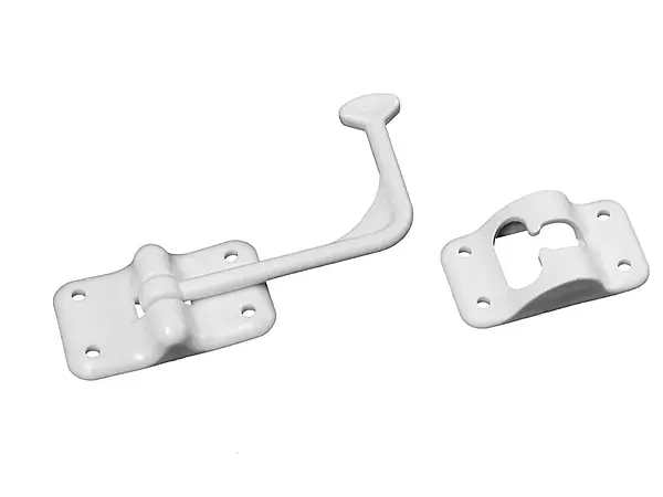 RV Designer E250, Plastic Door Holder, T Style, 90 Degree, White, Entry Door Hardware