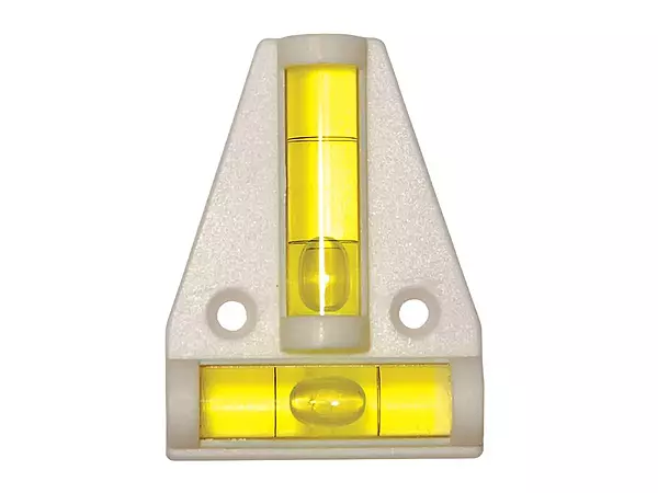 RV Designer E411, Two Way Bubble Level, 2-1/2 inch x 1-3/4 inch, 2 Per Pack, Exterior Hardware