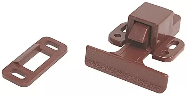 RV Designer H227, Positive Catch, 1 Per Pack, Cabinet Hardware , brown