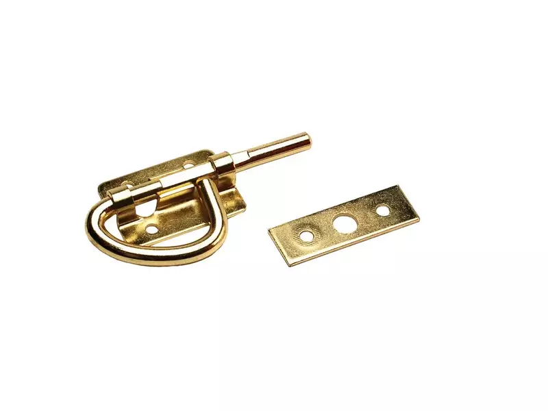 RV Designer H509 Bunk Latch Brass Finish 3-1/2 Inch Interior Hardware
