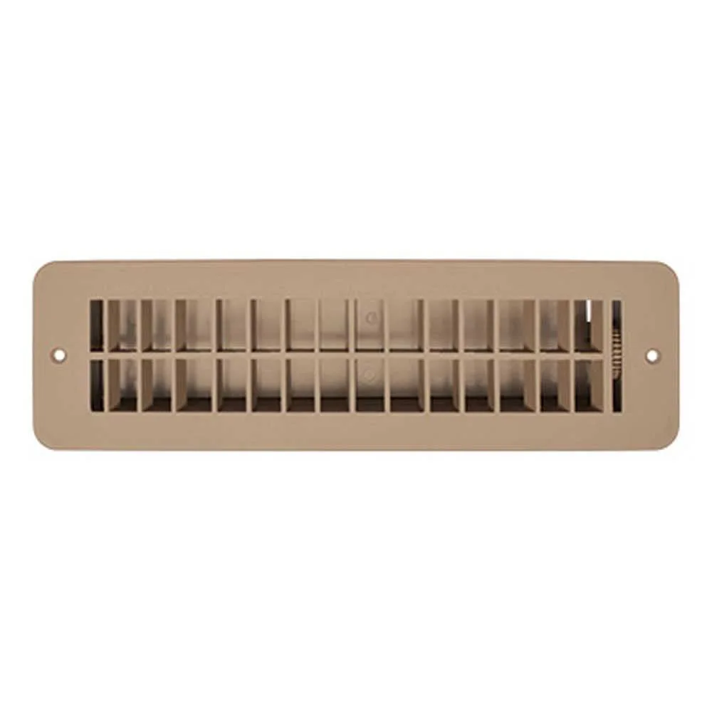 RV Designer Plastic Floor Register with Damper