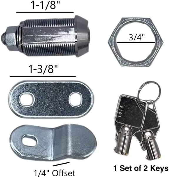 RV DESIGNER Ace Compartment Lock — Keyed RV Compartment Hardware