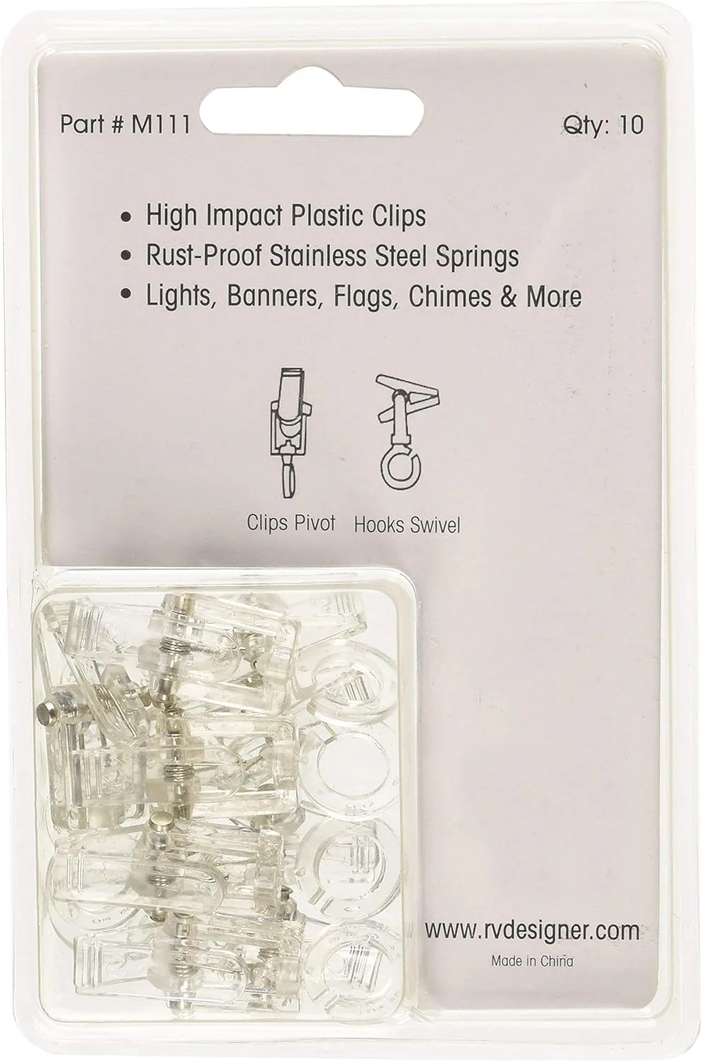 RV DESIGNER Klippy Klips Awning & Multi-Use Clips