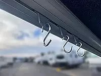 RV Designer M130, Awning Klips with S Hooks, RV Light Clips, 8 Per Pack