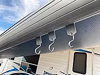 RV Designer M130, Awning Klips with S Hooks, RV Light Clips, 8 Per Pack