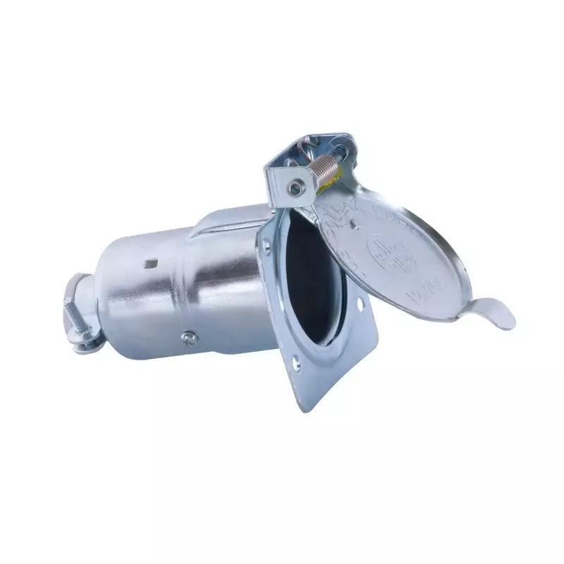 RV Designer P703 7-Way RV Socket Chrome Plated Pollak