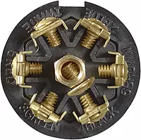 RV Designer P703 7-Way RV Socket Chrome Plated Pollak