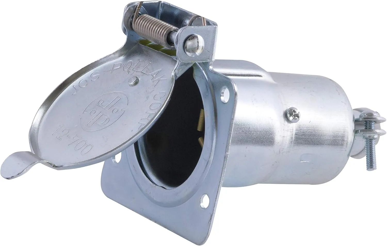 RV Designer P703 7-Way RV Socket Chrome Plated Pollak