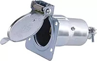RV Designer P703 7-Way RV Socket Chrome Plated Pollak