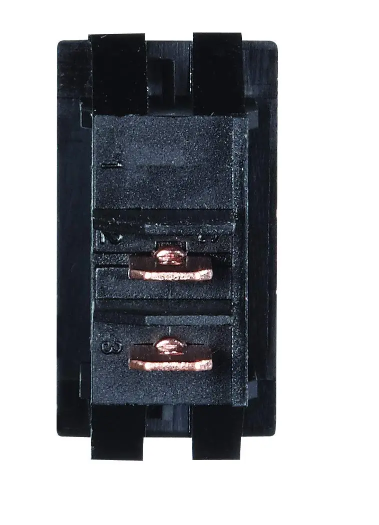 RV DESIGNER Rocker Switch, 10 Amp, On/Off, SPST, 12V DC Panel-Mount