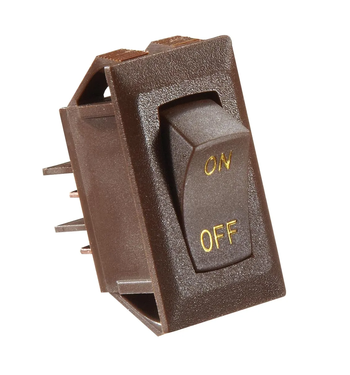 RV DESIGNER Rocker Switch, 10 Amp, On/Off, SPST, 12V DC Panel-Mount