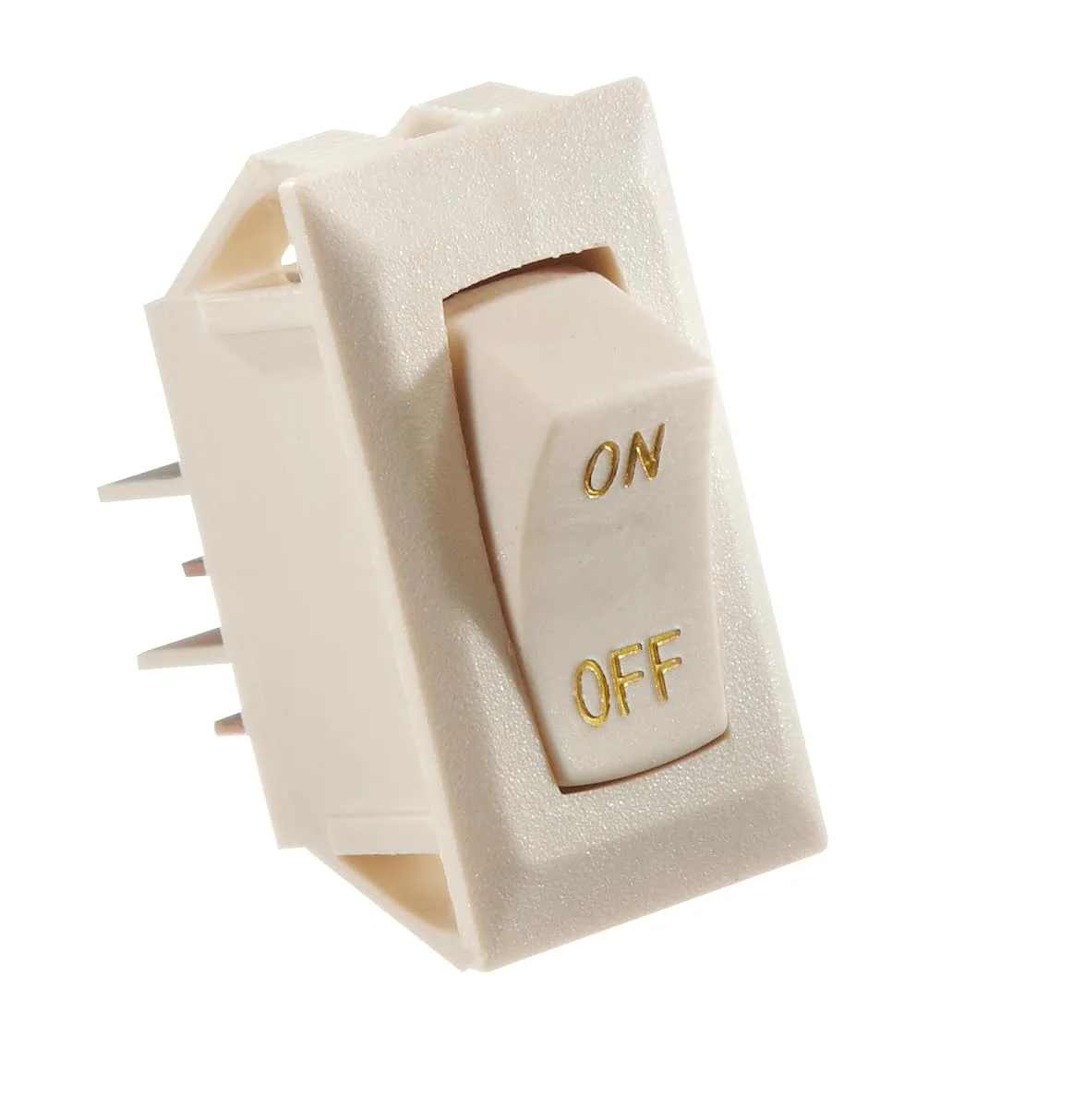 RV DESIGNER Rocker Switch, 10 Amp, On/Off, SPST, 12V DC Panel-Mount