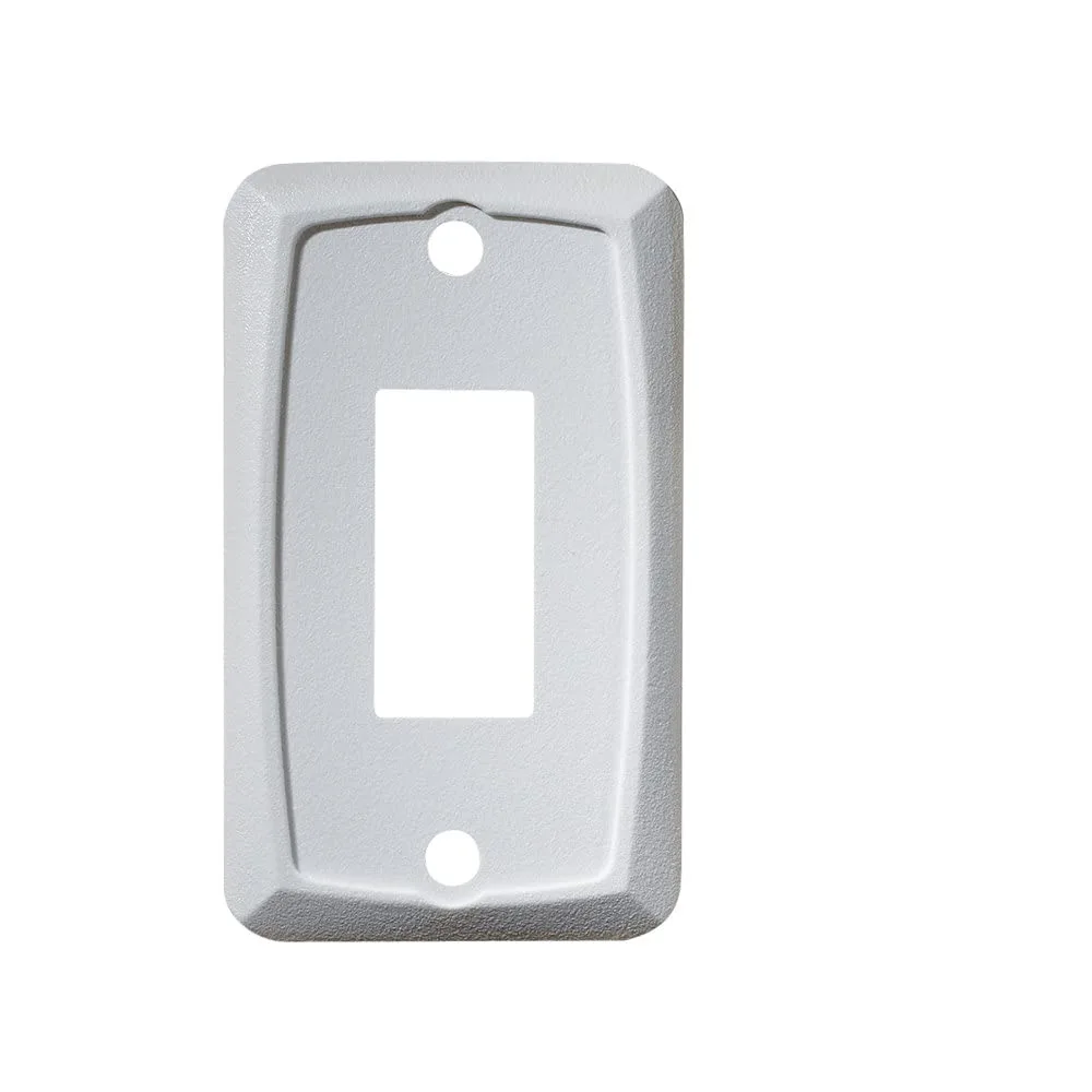 RV DESIGNER Single Rocker Switch Mounting Plate - Decorator-Style DC Electrical